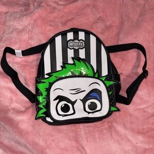 Kids Backpack - Black, White, Green